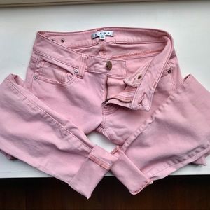 CAbi Nectar Millennial Pink Skinny Jeans
